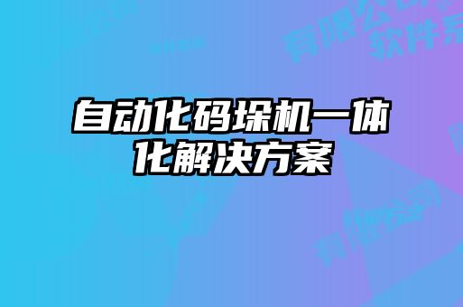 自动化码垛机一体化解决方案