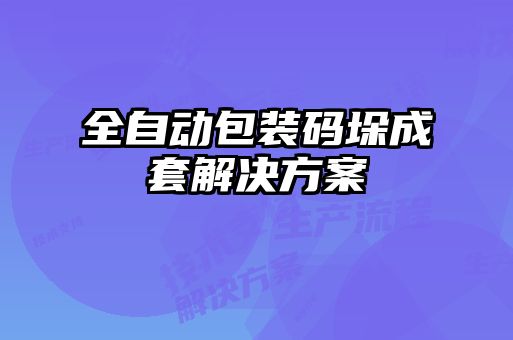 全自动包装码垛成套解决方案