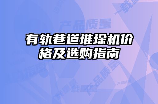 有轨巷道堆垛机价格及选购指南