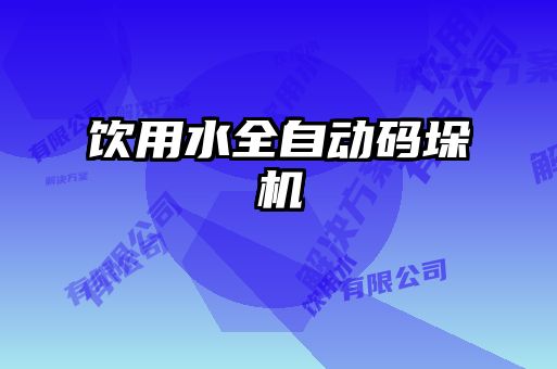 饮用水全自动码垛机