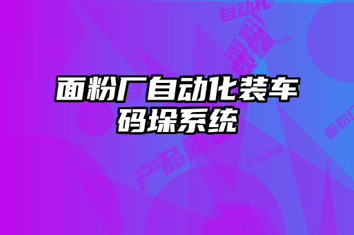 面粉厂自动化装车码垛系统