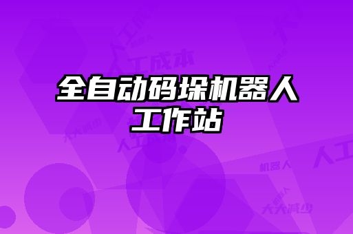 全自动码垛机器人工作站