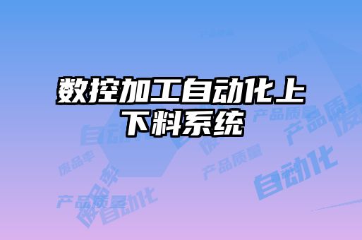 数控加工自动化上下料系统