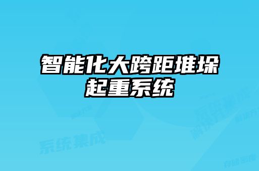 智能化大跨距堆垛起重系统