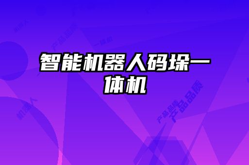 智能机器人码垛一体机