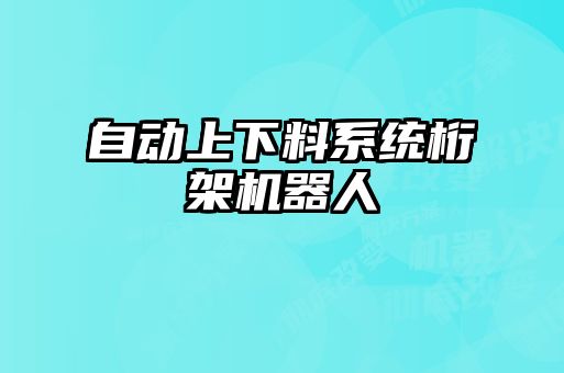 自动上下料系统桁架机器人