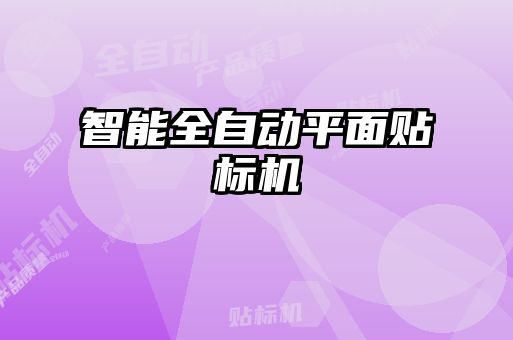 智能全自动平面贴标机