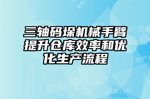 三轴码垛机械手臂提升仓库效率和优化生产流程
