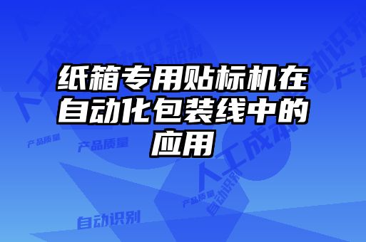 纸箱专用贴标机在自动化包装线中的应用