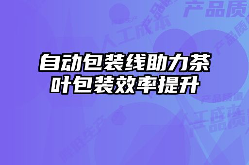 自动包装线助力茶叶包装效率提升