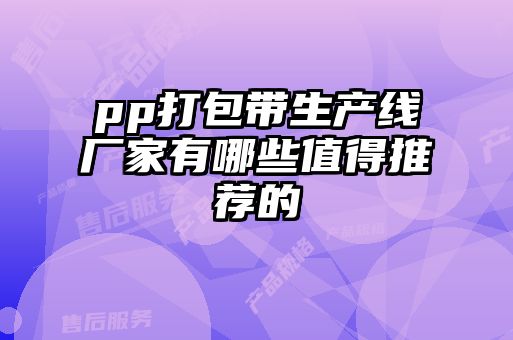 pp打包带生产线厂家有哪些值得推荐的