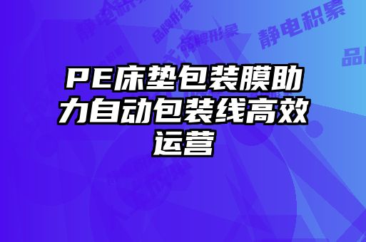 PE床垫包装膜助力自动包装线高效运营