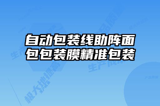 自动包装线助阵面包包装膜精准包装