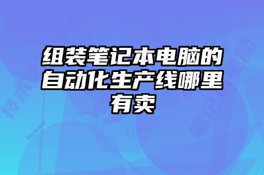 组装笔记本电脑的自动化生产线哪里有卖