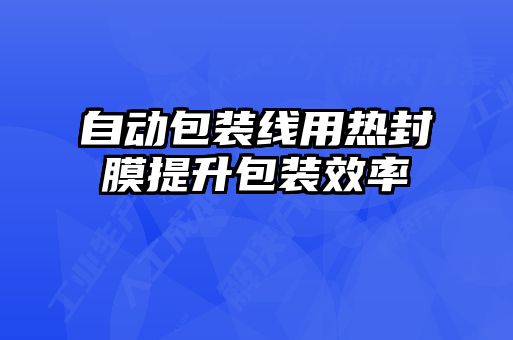 自动包装线用热封膜提升包装效率