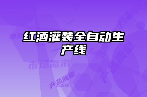 红酒灌装全自动生产线