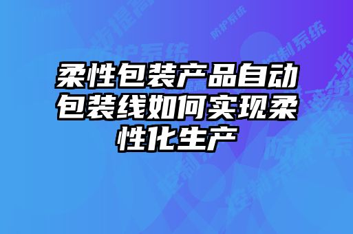 柔性包装产品自动包装线如何实现柔性化生产