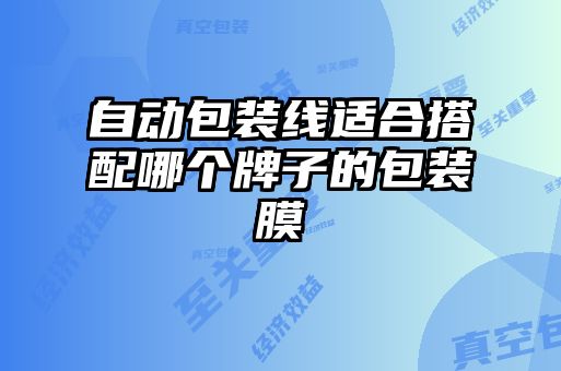 自动包装线适合搭配哪个牌子的包装膜