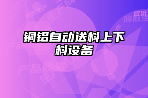 铜铝自动送料上下料设备