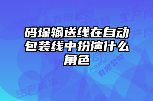 码垛输送线在自动包装线中扮演什么角色