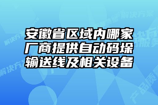 安徽省区域内哪家厂商提供自动码垛输送线及相关设备