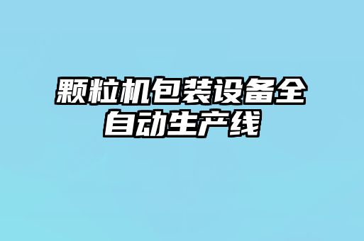 颗粒机包装设备全自动生产线