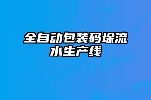 全自动包装码垛流水生产线
