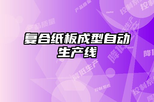 复合纸板成型自动生产线