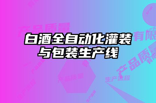 白酒全自动化灌装与包装生产线